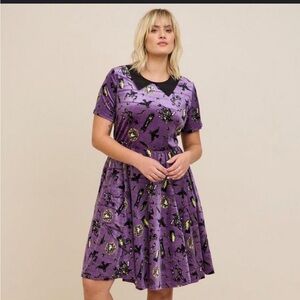 Disney Torrid Haunted Mansion Velvet Dress